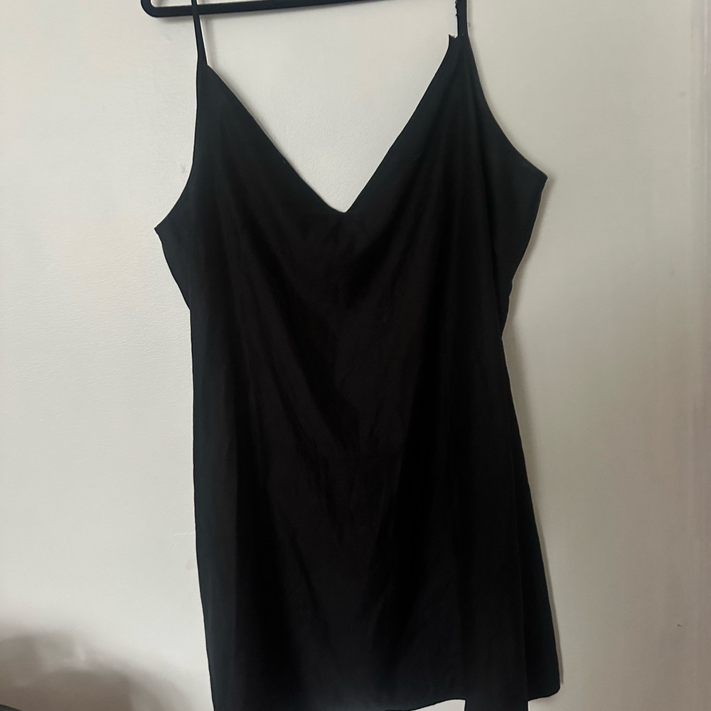 Elegant Black Slip Dress- ASOS